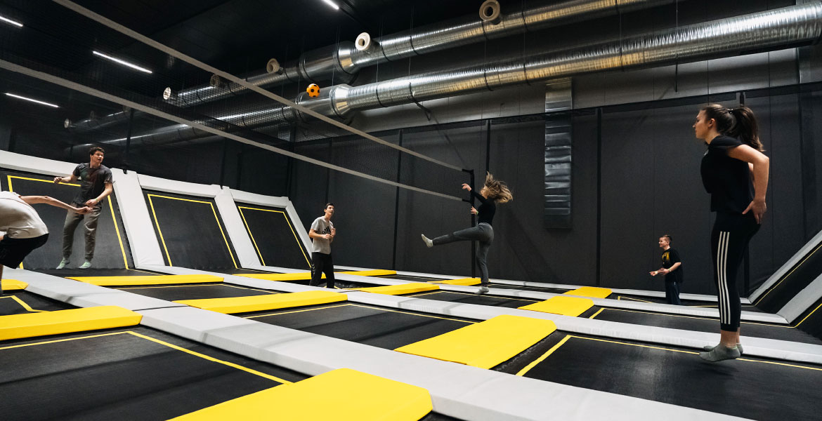 Trampoline park jumping mats & springs